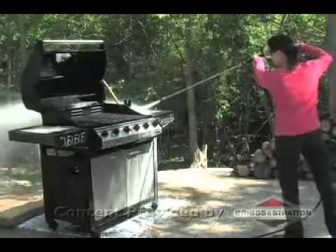 Cleaning Grills with a Pressure Washer